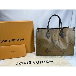 Louis Vuitton On The Go Tote MM Brown Monogram Reverse Leather SPB-TS 359019